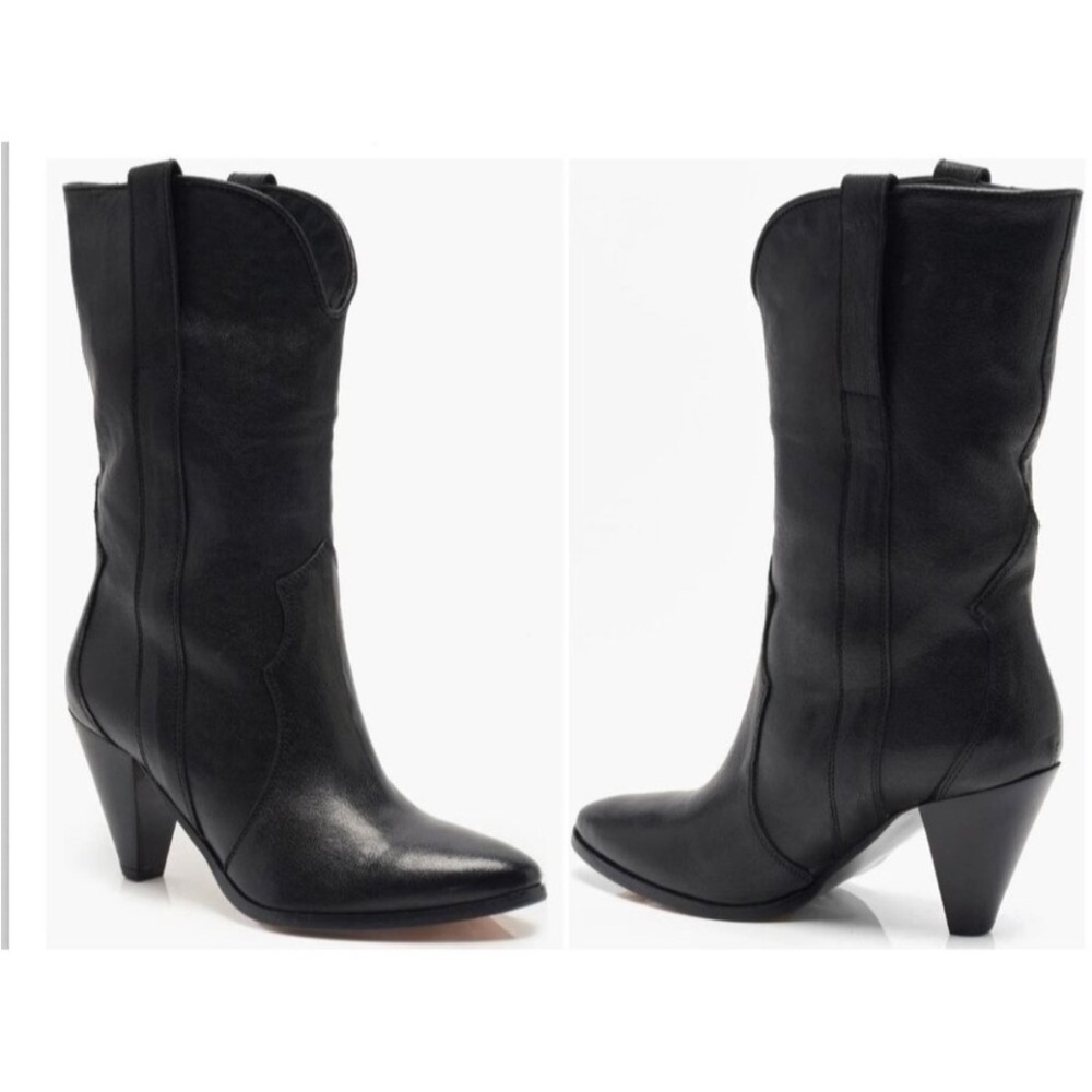 Free People Taper Heel Western Boot black, SIZE 7 1/2 US